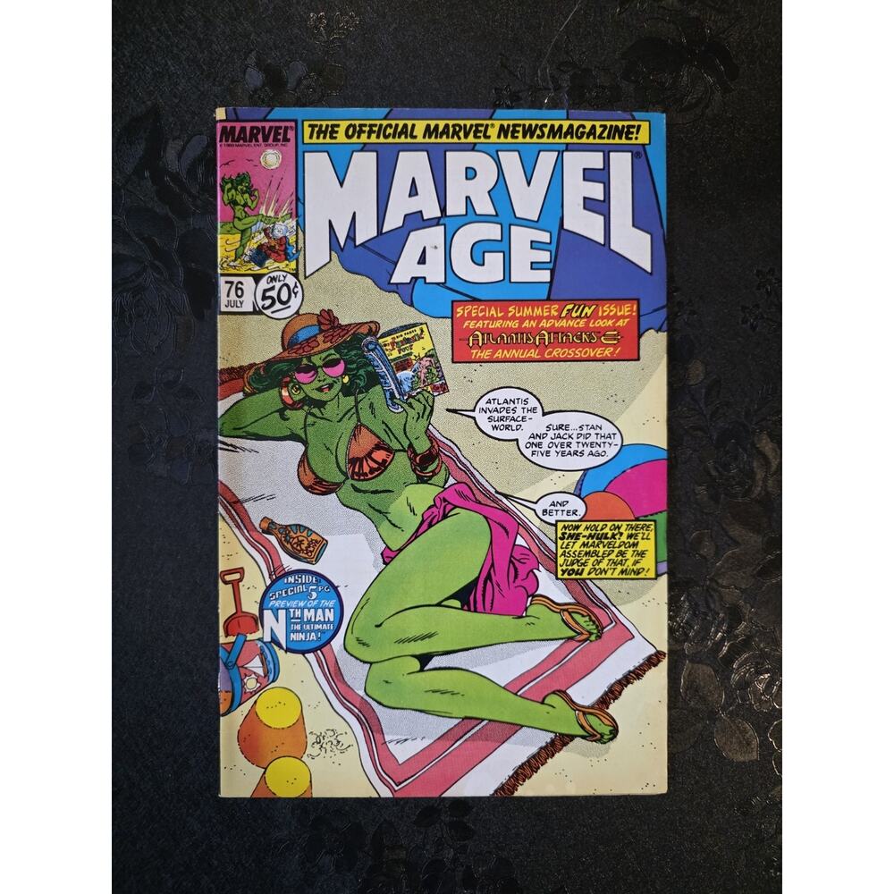 Marvel Comics Marvel Age #76 1989 John Byrne She-Hulk
